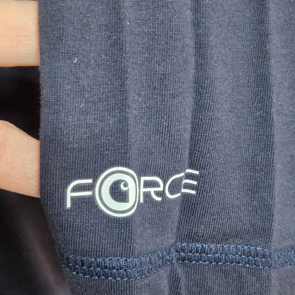 men's Carhartt Long Sleeve Pullover Shirt in Navy - Picture 4 of 8